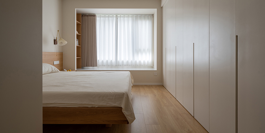 創(chuàng)意之城·蘭園133㎡原木風格三居室裝修案例