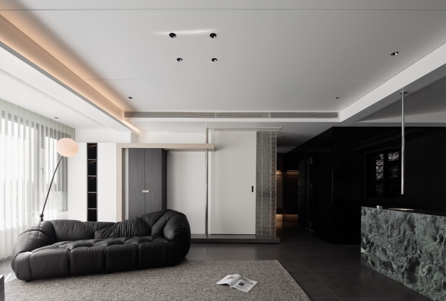 城投水西·東方天宸128㎡極簡風(fēng)格三居室裝修案例