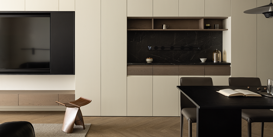 中車·中環(huán)學府110㎡簡約風格三居室裝修案例