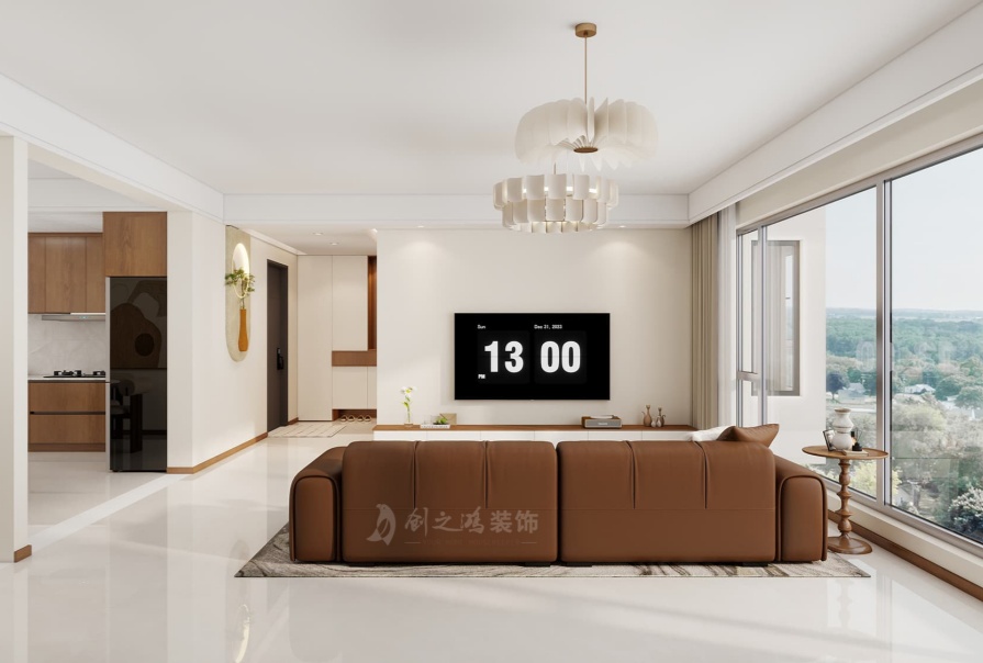 東亞新華國樾華府137㎡中古風(fēng)格三居室原創(chuàng)案例