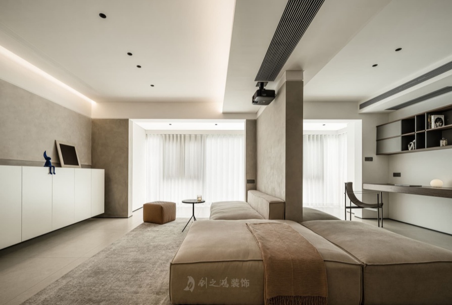 中建理想城130㎡簡約風(fēng)格三居室裝修案例